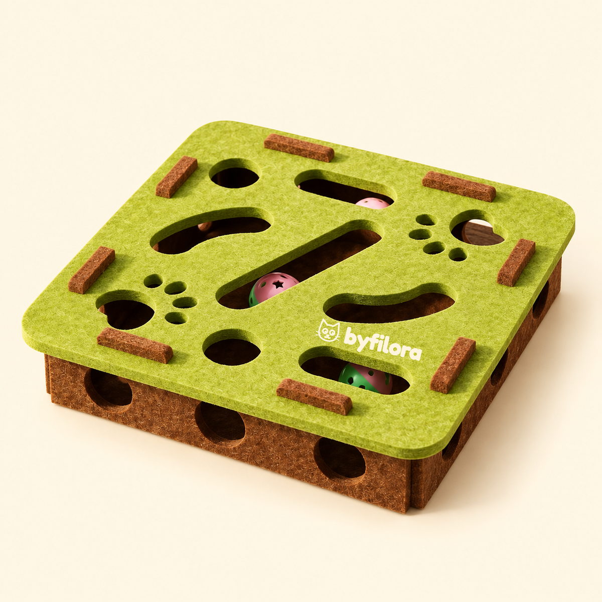 Mossmaze Felt Puzzle Cat Toy