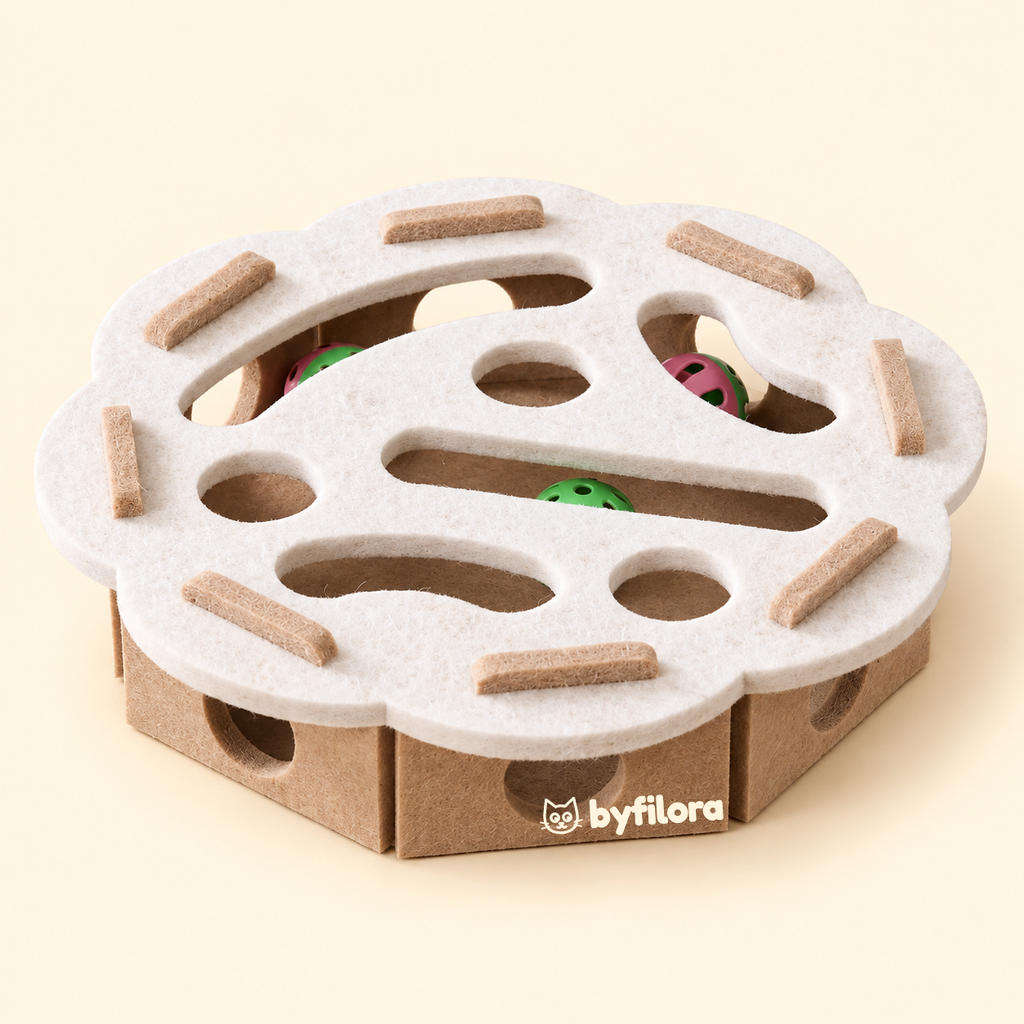 Mossmaze Felt Puzzle Cat Toy