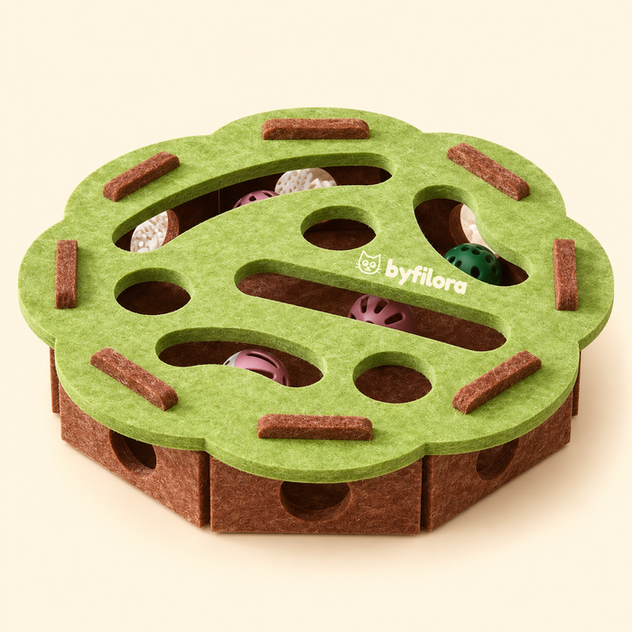 Mossmaze Felt Puzzle Cat Toy