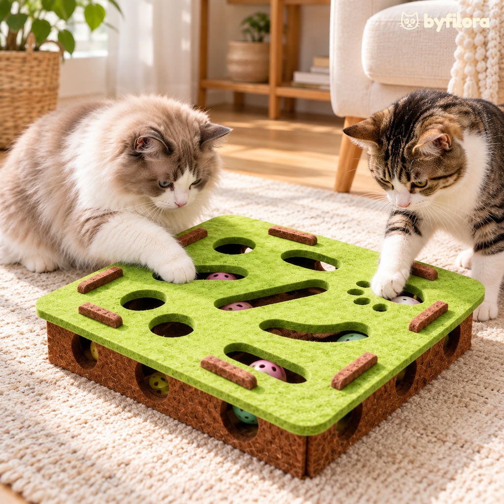 Mossmaze Felt Puzzle Cat Toy