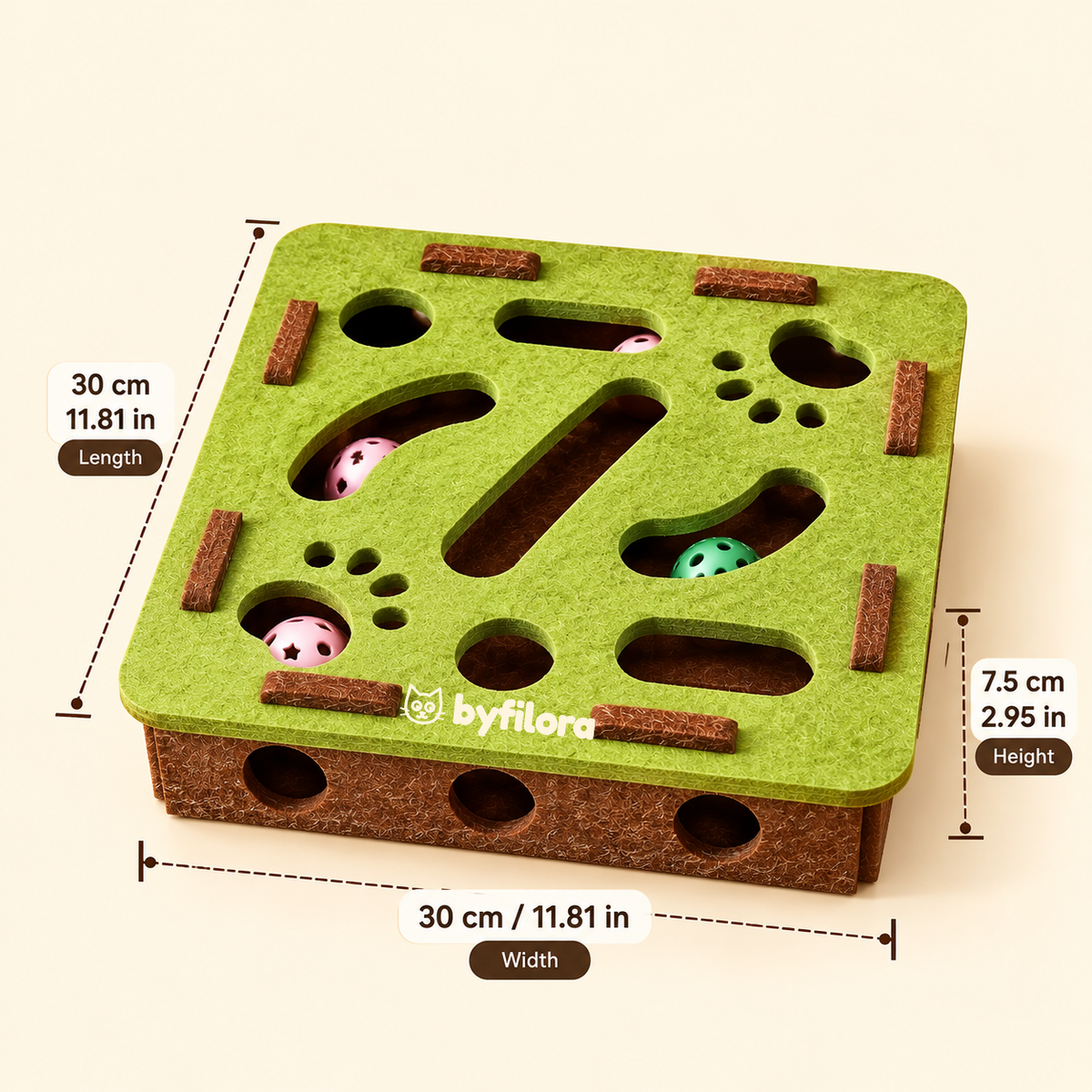 Mossmaze Felt Puzzle Cat Toy