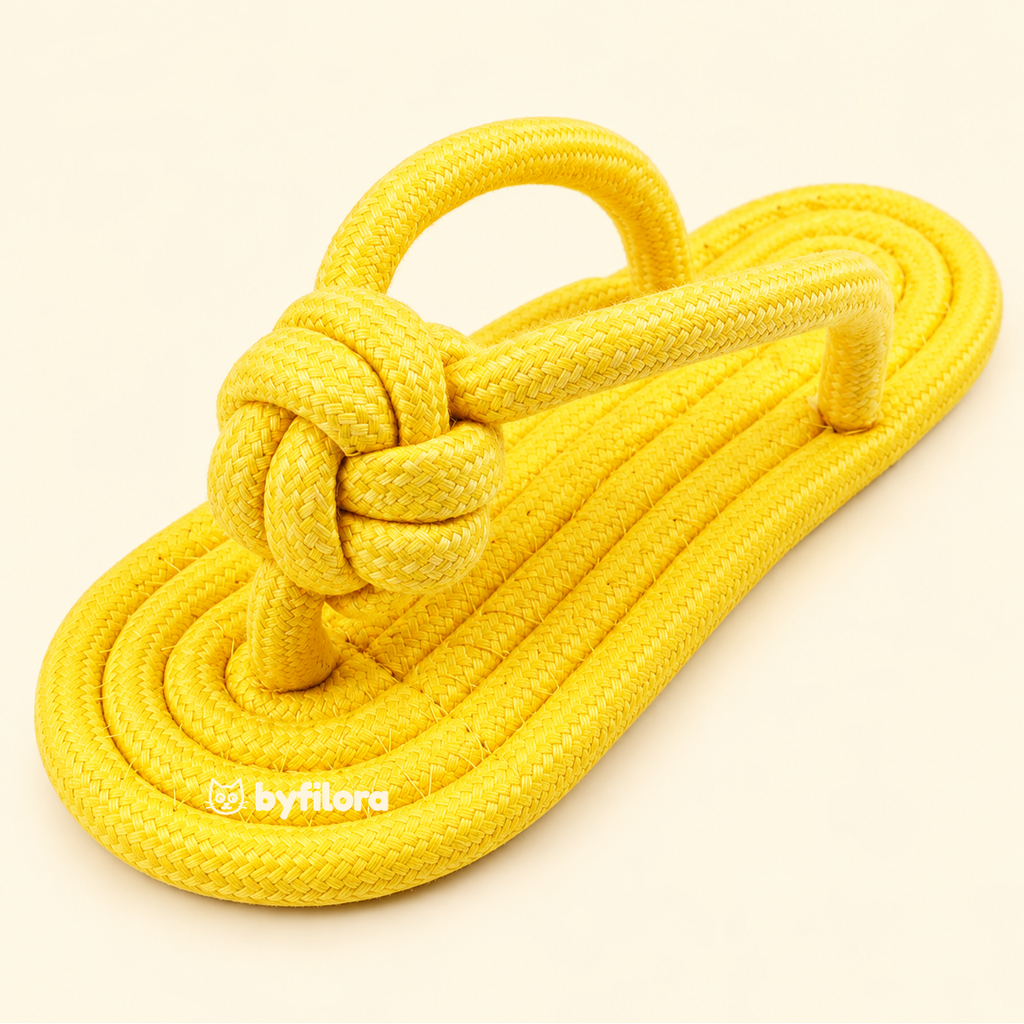 Pawflop Rope Flip-Flop Dog Toy
