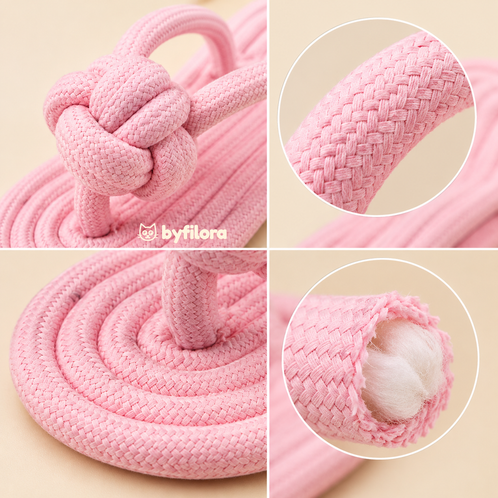 Pawflop Rope Flip-Flop Dog Toy