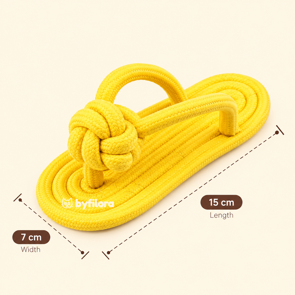 Pawflop Rope Flip-Flop Dog Toy