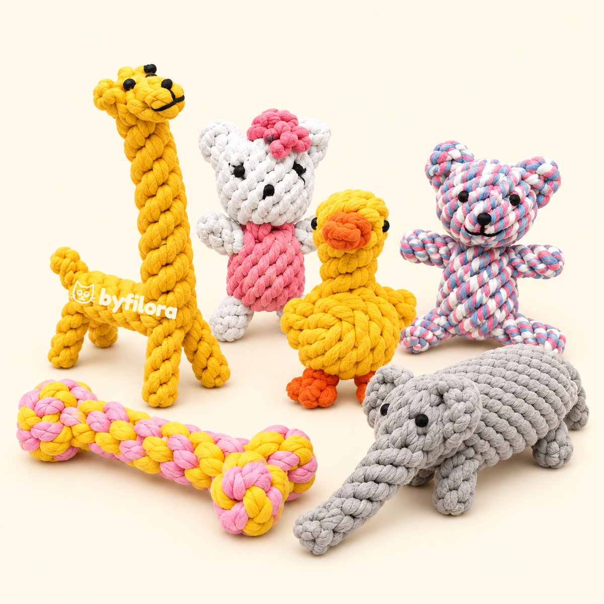 Knotgrove Rope Animal Dog Toys