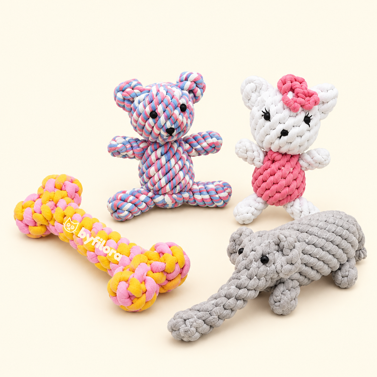 Knotgrove Rope Animal Dog Toys
