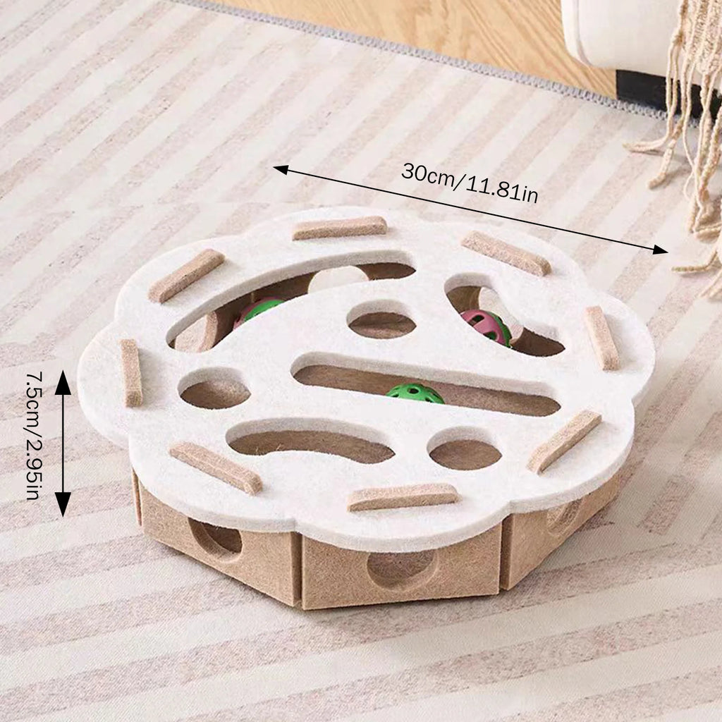 Felt Puzzle Track Cat Toy