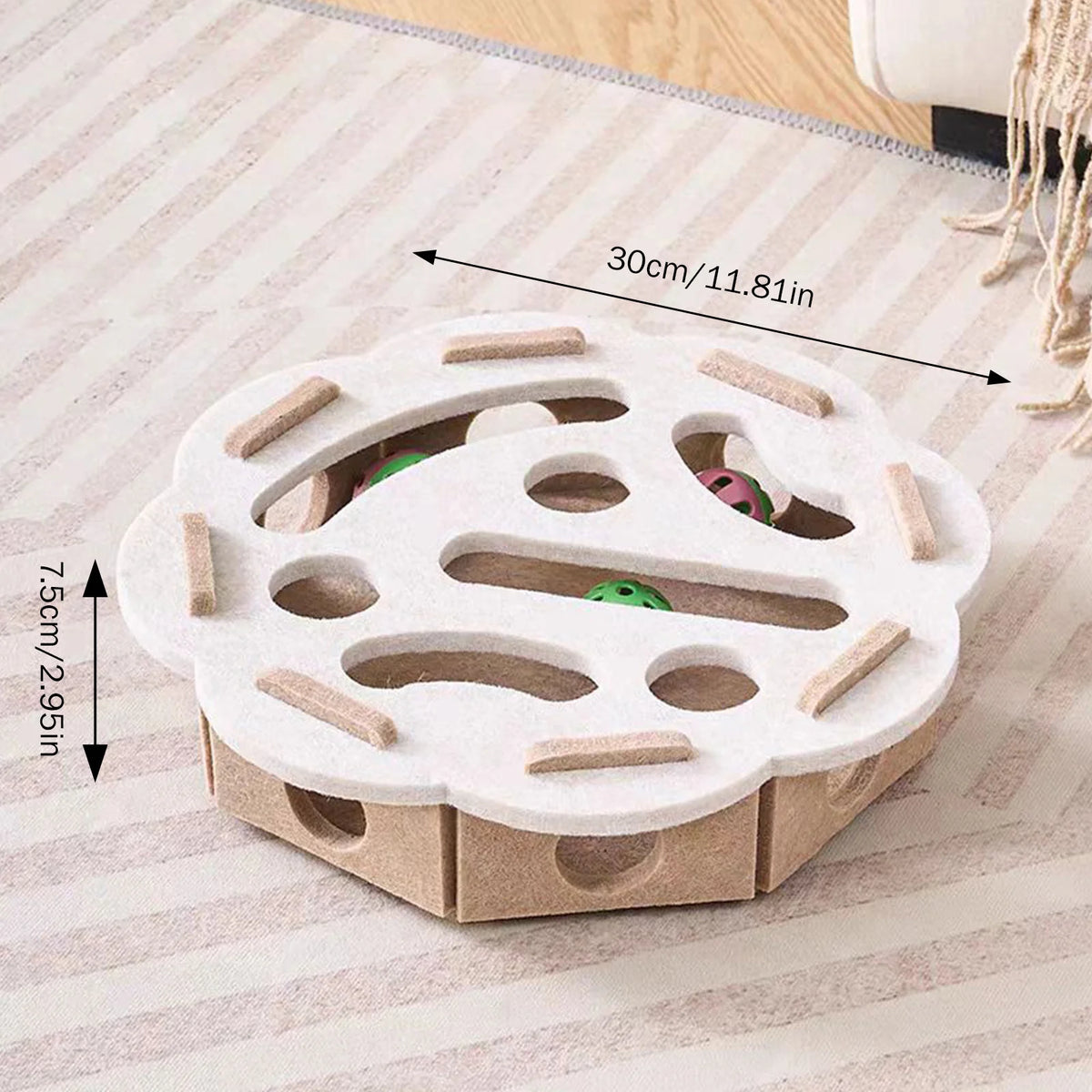 Felt Puzzle Track Cat Toy