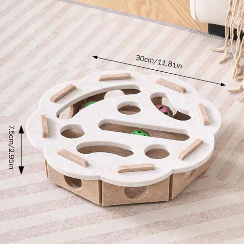 Felt Puzzle Track Cat Toy