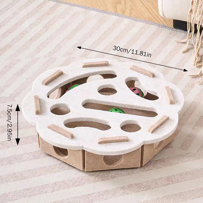 Felt Puzzle Track Cat Toy