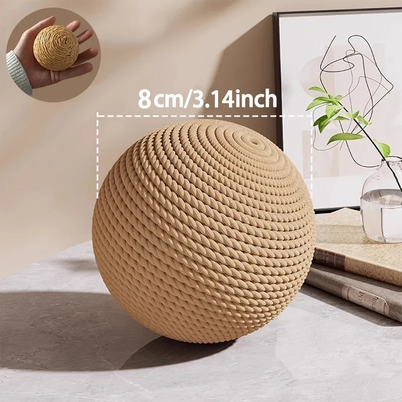 Woven Cat Scratch Ball, approx. 3.1 in (8 cm)