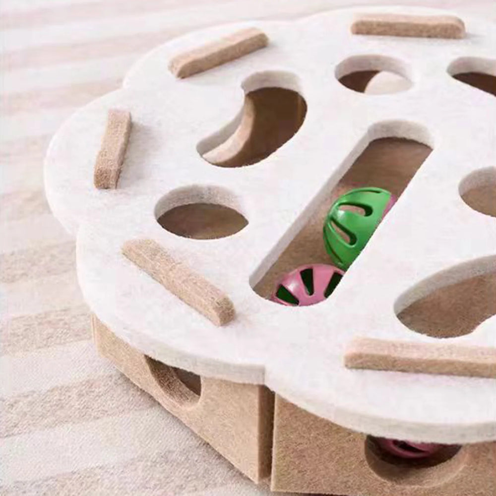 Felt Puzzle Track Cat Toy