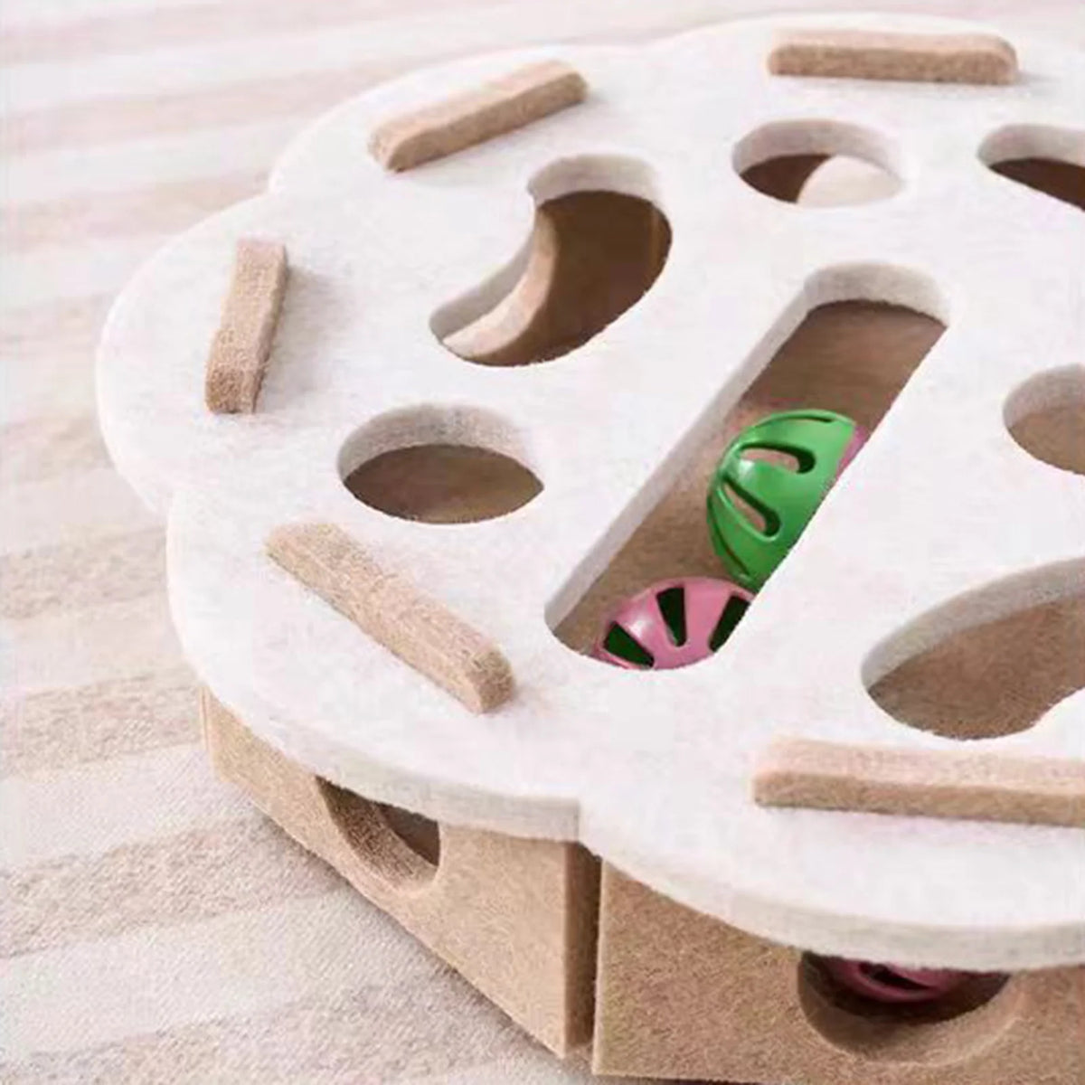 Felt Puzzle Track Cat Toy