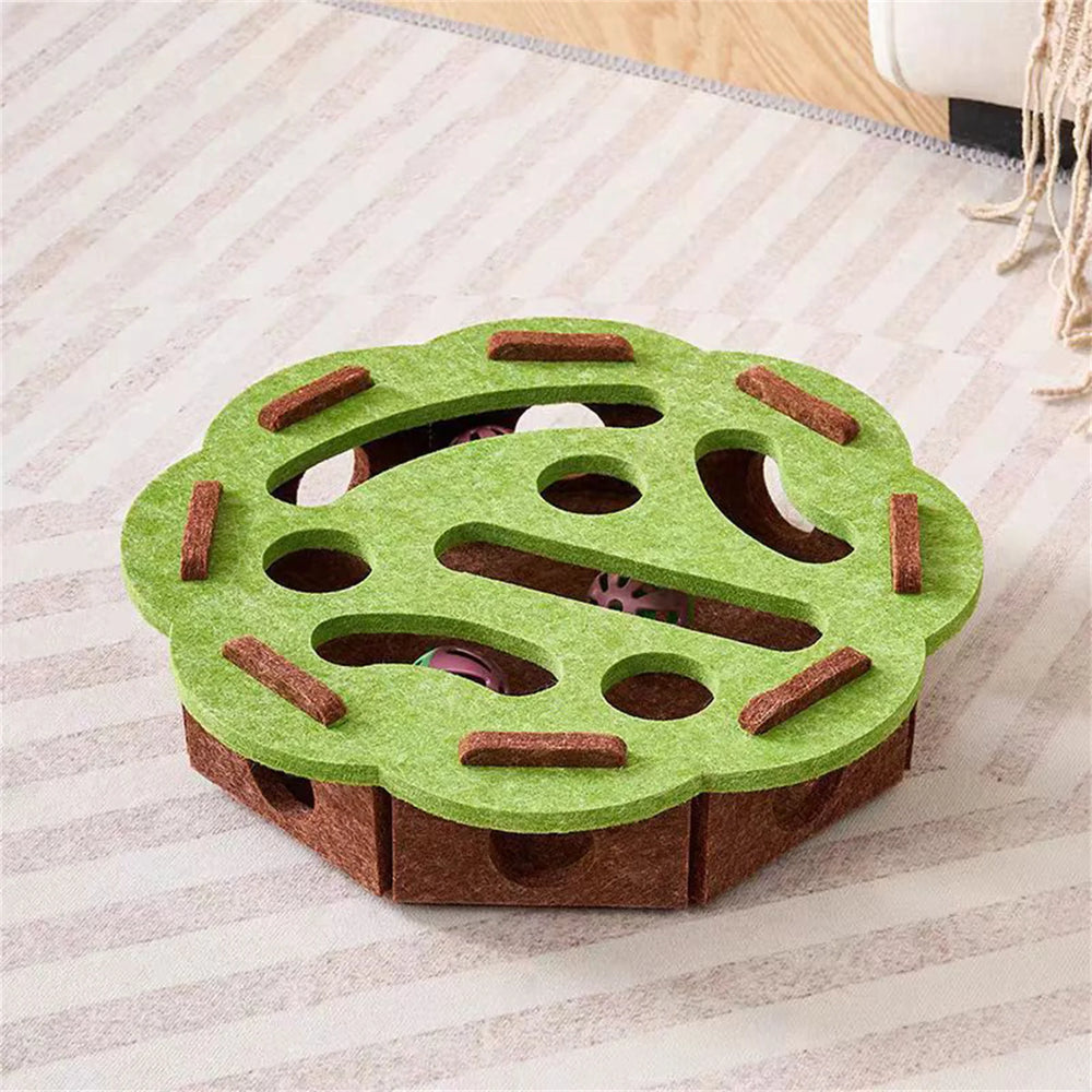 Felt Puzzle Track Cat Toy