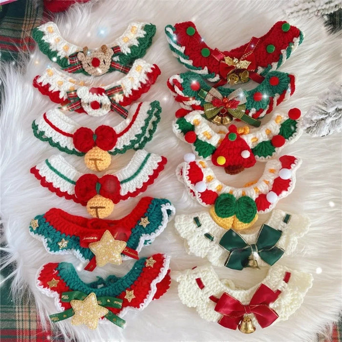 Holiday Crochet Pet Collar