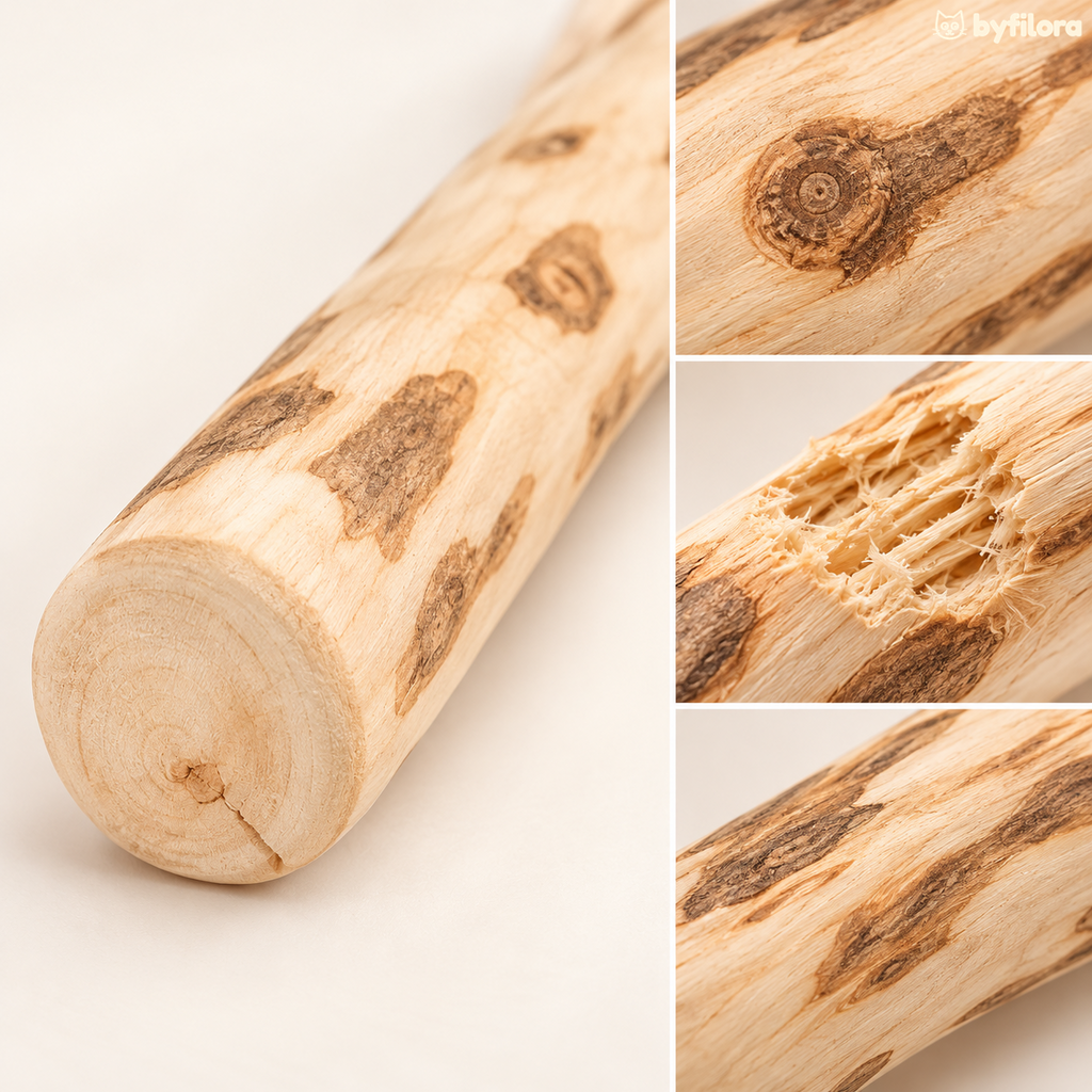 Close-up of Brewbark coffee wood grain