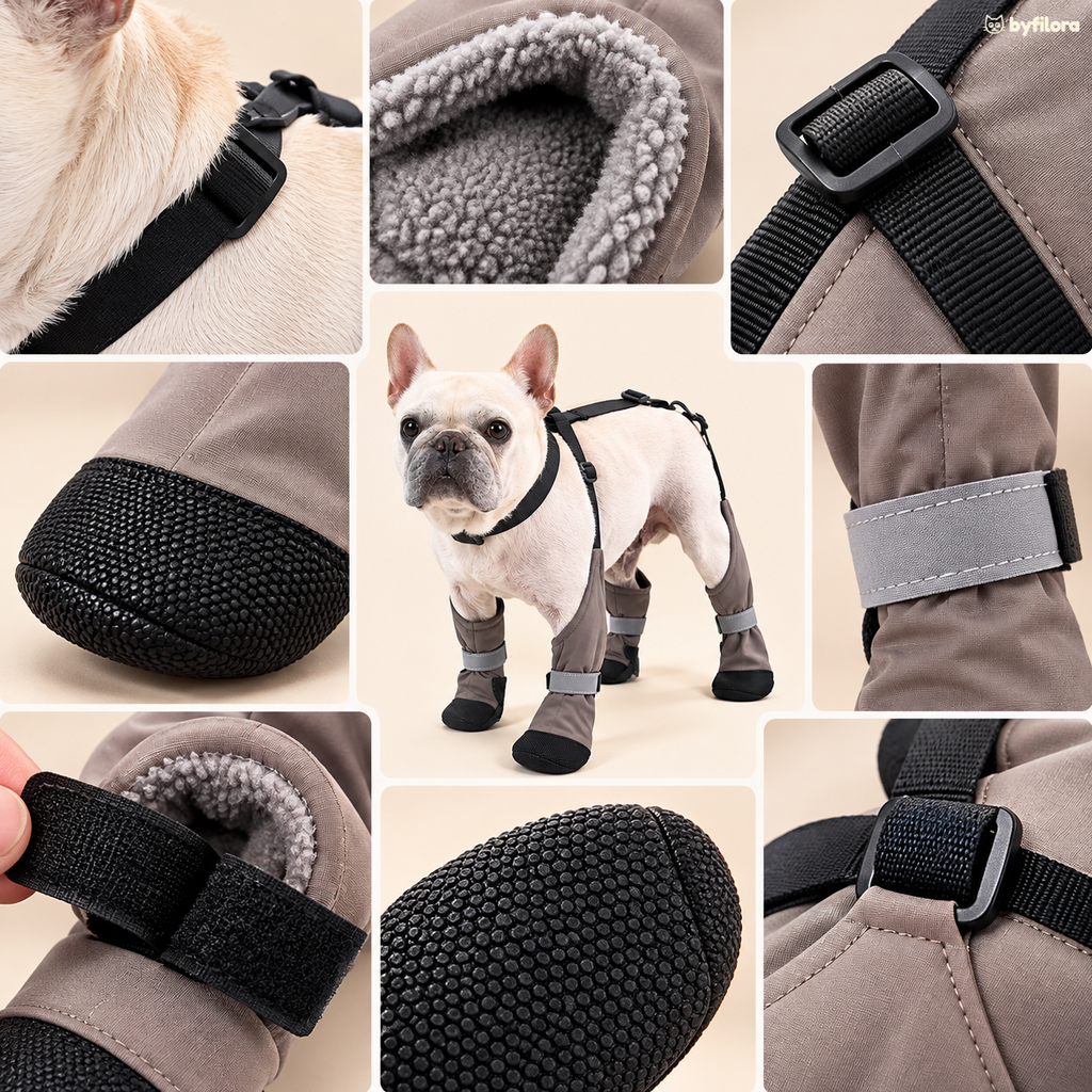 Snowstride Suspender Dog Boots
