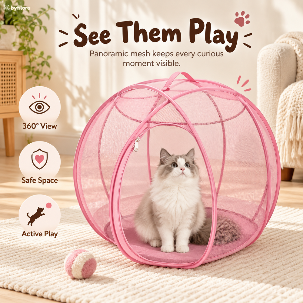 Bubblenook Pop-Up Cat Play Sphere